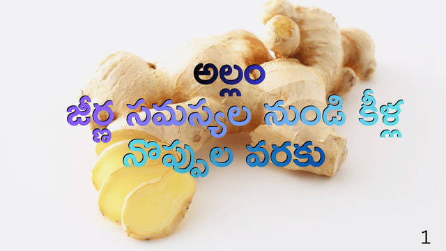 You are currently viewing అల్లం: జీర్ణ సమస్యల నుండి కీళ్ల నొప్పుల వరకు – 7 అద్భుత ఆరోగ్య రహస్యాలు!